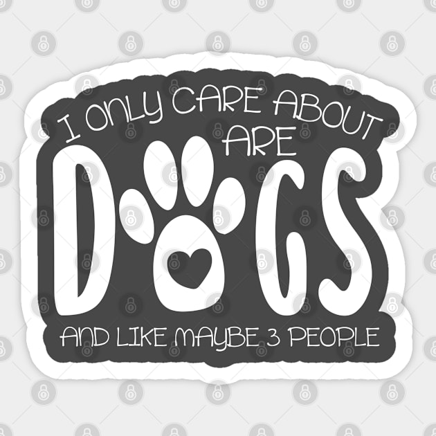 i only care about cats and like maybe 3 people Sticker by bisho2412